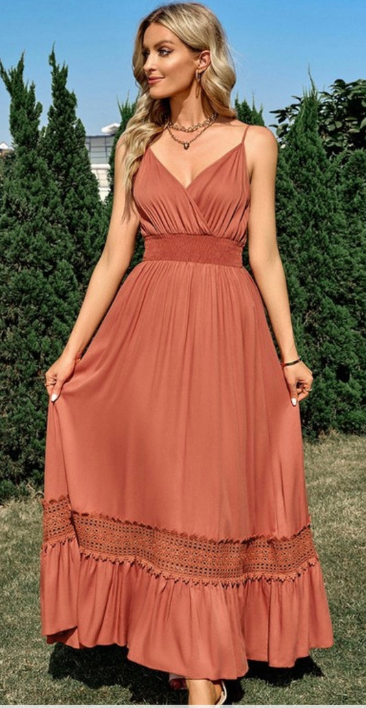 Rust Maxi Dress